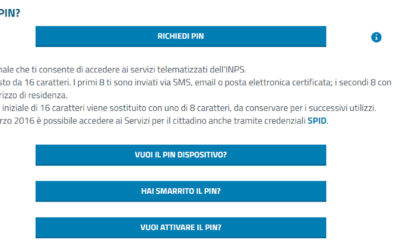 Procedura semplificata per richiedere il pin INPS